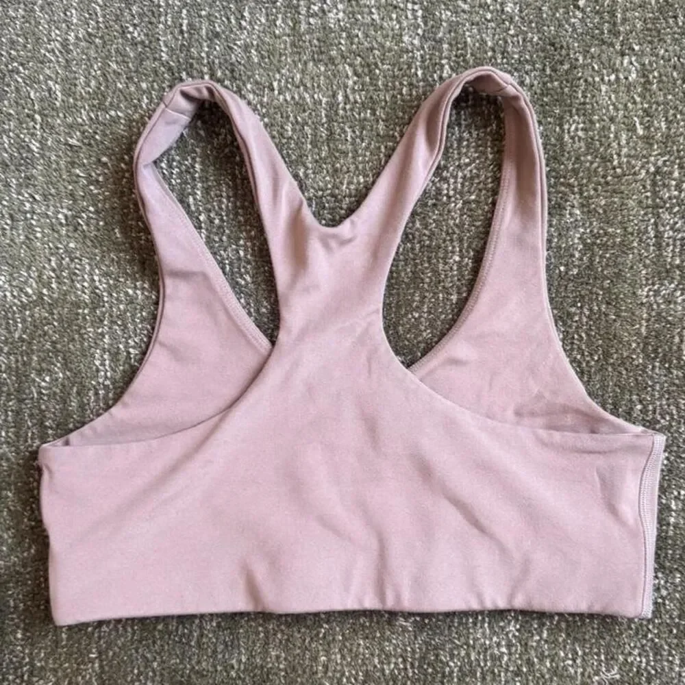 Girlfriend-collective Women's Pink and Tan Bra